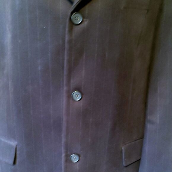 Banana Republic | Chocolate Pinstripe Suit Jacket - Picture 3 of 4